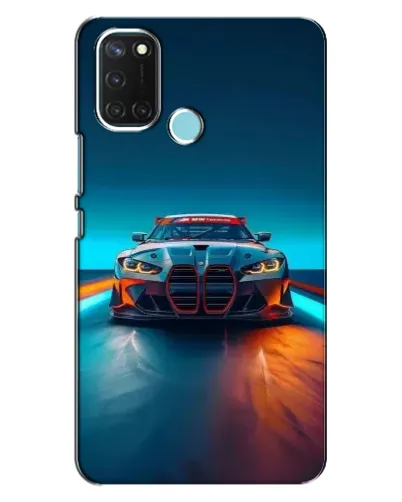 Чехол для Realme C17 с картинкой «BMW — огни неона» Чехол для Realme C17 с картинкой «BMW — огни неона»