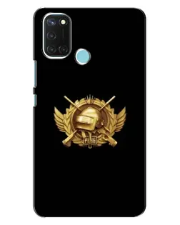 Чохол для Realme C17 з картинкою «PUBG — помаранчевий градієнт»
