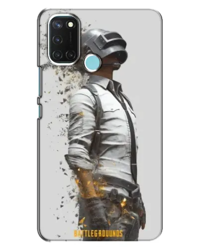 Чохол для Realme C17 з картинкою «PUBG — боєць у пилу»