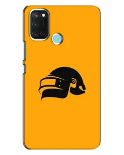 Чохол для Realme C17 з картинкою «PUBG — золотий шолом»