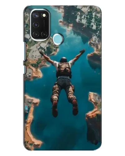 Чохол для Realme C17 з картинкою «PUBG — вільне падіння»