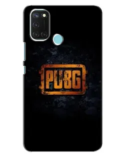 Чохол для Realme C17 з картинкою «PUBG — золотий логотип»