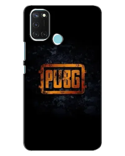 Чохол для Realme C17 з картинкою «PUBG — золотий логотип»