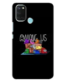 Чохол для Realme C17 з картинкою «Логотип Among Us»