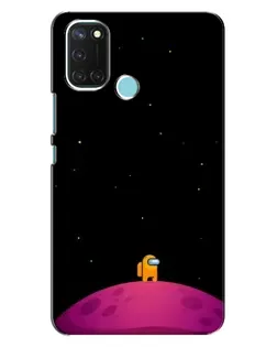 Чохол для Realme C17 з картинкою «Самотній герой на планеті»
