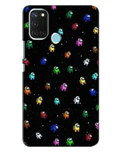 Чохол для Realme C17 з картинкою «Екіпаж Among Us»