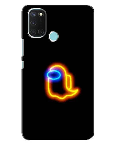 Чохол для Realme C17 з картинкою «Among Us неонове сяйво»