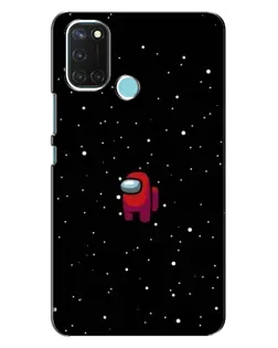 Чохол для Realme C17 з картинкою «Червоний Among Us»