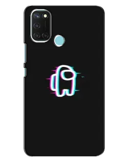 Чохол для Realme C17 з картинкою «Among Us неон»
