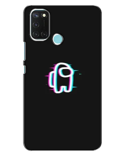 Чохол для Realme C17 з картинкою «Among Us неон»