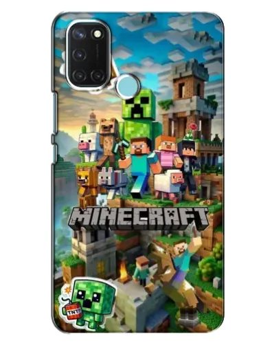 Чохол для Realme C17 з картинкою «Замок Minecraft»