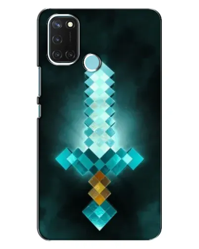 Чохол для Realme C17 з картинкою «Алмазний меч неон»