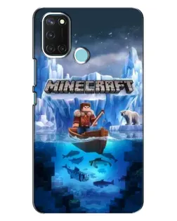 Чохол для Realme C17 з картинкою «Minecraft льодянийсвіт»