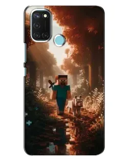 Чохол для Realme C17 з картинкою «Стів у лісі»