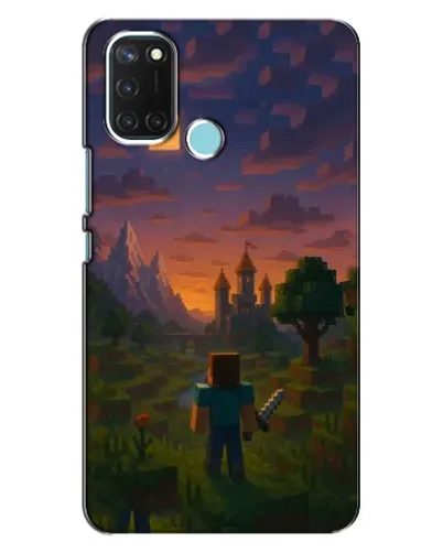 Чохол для Realme C17 з картинкою «Стів біля вежі»