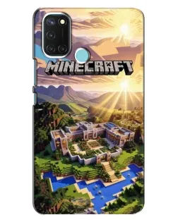 Чохол для Realme C17 з картинкою «Minecraft панорама»