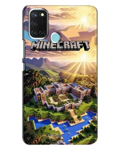 Чохол для Realme C17 з картинкою «Minecraft панорама»