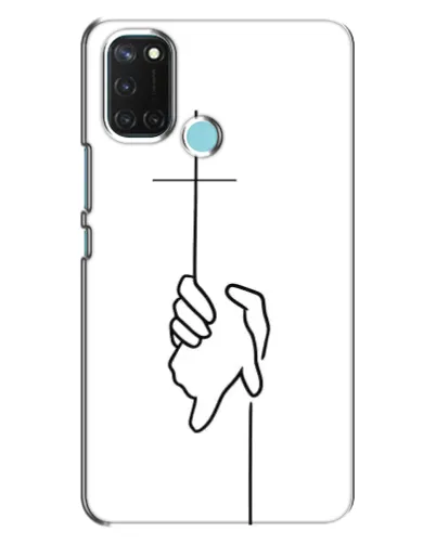 Чохол для Realme C17 з картинкою «Рука тримає»