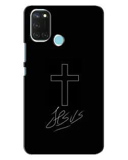 Чохол для Realme C17 з картинкою «Графічний хрест Jesus» Чохол для Realme C17 з картинкою «Графічний хрест Jesus»