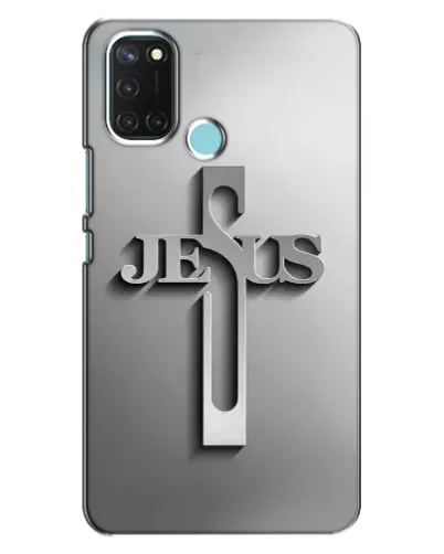Чохол для Realme C17 з картинкою «Металевий хрест Jesus» Чохол для Realme C17 з картинкою «Металевий хрест Jesus»