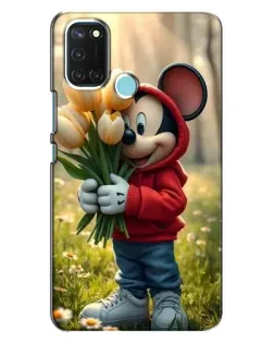 Чохол для Realme C17 з картинкою «Міккі з тюльпанами» Чохол для Realme C17 з картинкою «Міккі з тюльпанами»