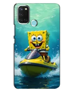 Чохол для Realme C17 з картинкою «Спанч Боб на гідроциклі» Чохол для Realme C17 з картинкою «Спанч Боб на гідроциклі»
