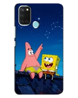 Чохол для Realme C17 з картинкою «Губка Боб та Патрік вночі» Чохол для Realme C17 з картинкою «Губка Боб та Патрік вночі»