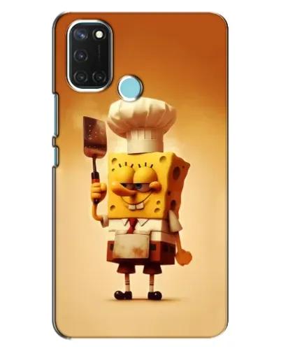 Чохол для Realme C17 з картинкою «Губка Боб кухар»