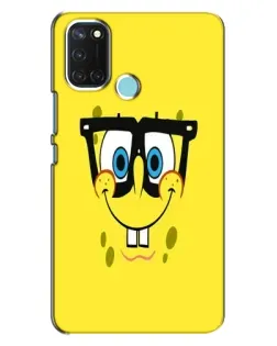 Чехол для Realme C17 с картинкой «Минималистичный Спанч Боб» Чехол для Realme C17 с картинкой «Минималистичный Спанч Боб»