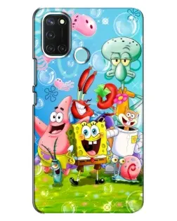Чехол для Realme C17 с картинкой «Губка Боб и друзья» Чехол для Realme C17 с картинкой «Губка Боб и друзья»