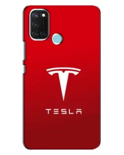 Чехол для Realme C17 с картинкой «Tesla Red Classic»