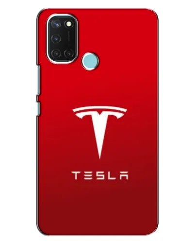 Чехол для Realme C17 с картинкой «Tesla Red Classic»