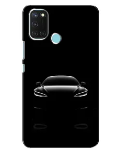 Чехол для Realme C17 с картинкой «Силуэт Tesla Night»