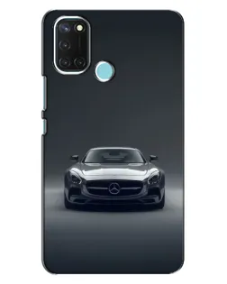 Чехол для Realme C17 с картинкой «Mercedes на черном»