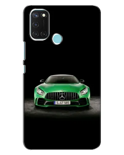 Чохол для Realme C17 з картинкою «Mercedes — неоновий лого»