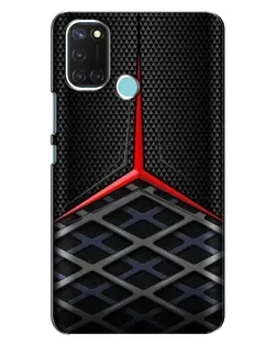 Чохол для Realme C17 з картинкою «Mercedes Carbon Grid»