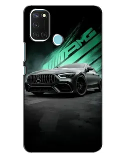 Чохол для Realme C17 з картинкою «Темний Mercedes AMG»