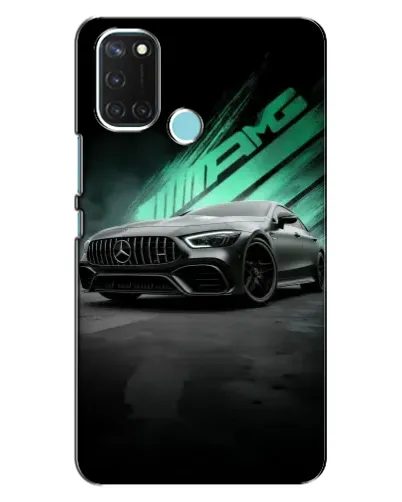 Чохол для Realme C17 з картинкою «Темний Mercedes AMG»