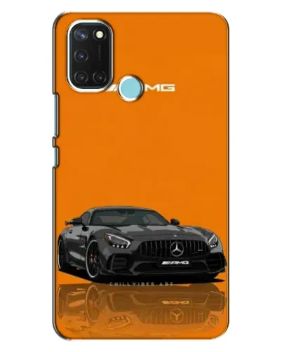 Чохол для Realme C17 з картинкою «Помаранчевий Mercedes AMG»