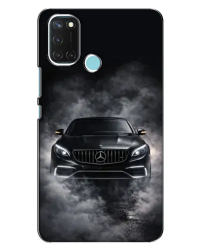 Чохол для Realme C17 з картинкою «Mercedes у диму»