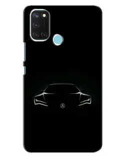 Чехол для Realme C17 с картинкой «Mercedes — силуэт авто»