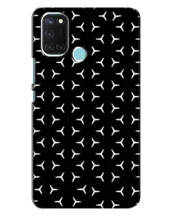 Чехол для Realme C17 с картинкой «Mercedes паттерн звезд»