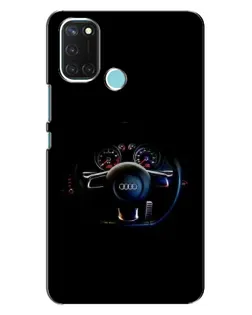 Чохол для Realme C17 з картинкою «Салон Audi — кермо»