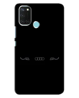 Чехол для Realme C17 с картинкой «Audi — световой подпись»