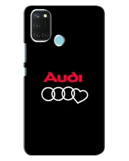 Чехол для Realme C17 с картинкой «Логотип Audi Heart»