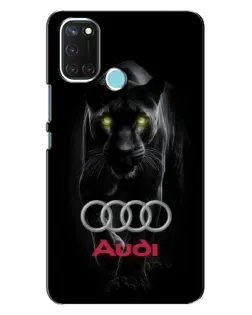 Чохол для Realme C17 з картинкою «Пантера та Audi»