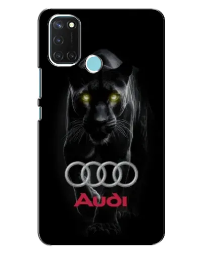 Чохол для Realme C17 з картинкою «Пантера та Audi»