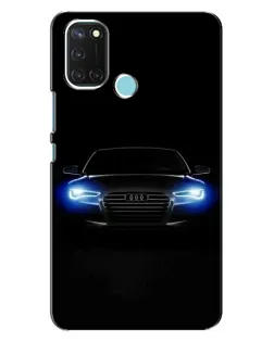 Чохол для Realme C17 з картинкою «Audi в неоні»