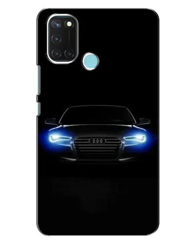 Чохол для Realme C17 з картинкою «Audi в неоні»
