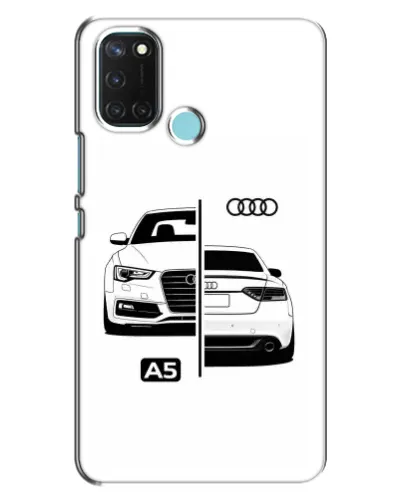 Чохол для Realme C17 з картинкою «Audi — контрастний дизайн»